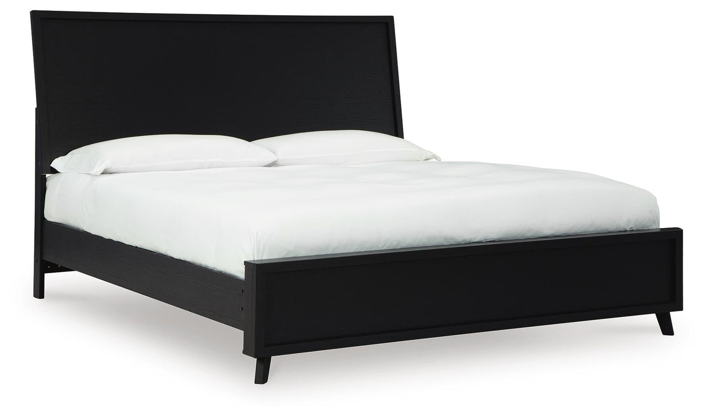 Danziar Queen Panel Bed, Dresser, Mirror and Nightstand
