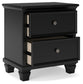 Lanolee King Panel Bed with Mirrored Dresser, Chest and Nightstand