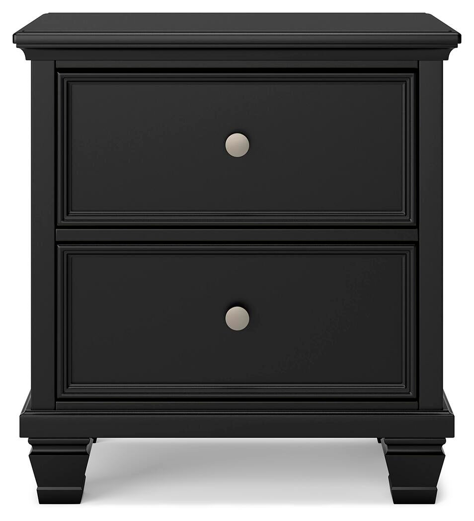 Lanolee Twin Panel Bed with Mirrored Dresser and Nightstand