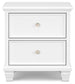 Fortman Queen Panel Bed with Mirrored Dresser, Chest and Nightstand