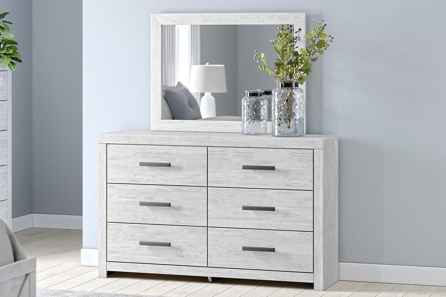 Cayboni Queen Panel Bed, Dresser, Mirror, Chest and Nightstand