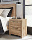 Hyanna Twin Panel Bed with 1 Side Storage, Dresser, Mirror and Nightstand