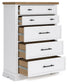 Ashbryn Queen Panel Storage Bed, Dresser, Mirror, Chest and Nightstand
