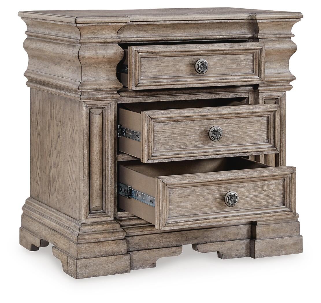 Blairhurst California King Panel Bed, Dresser, Mirror, Chest and Nightstand