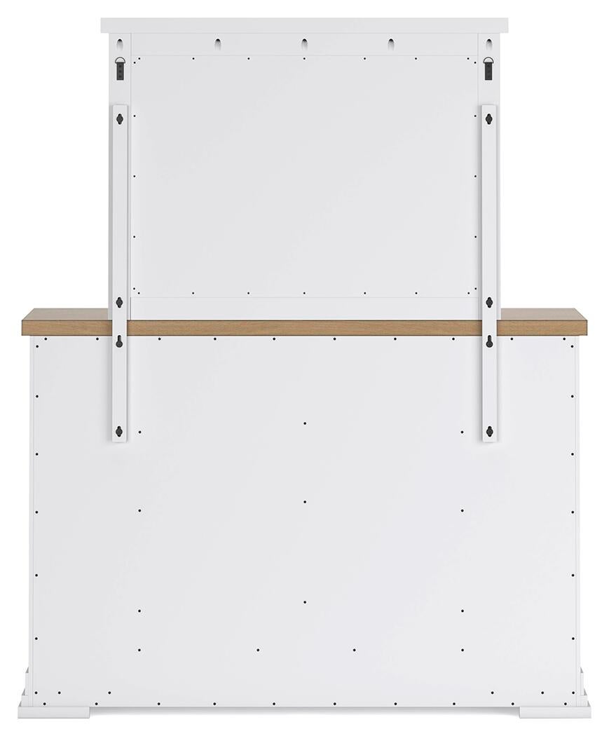 Ashbryn California King Panel Storage Bed, Dresser, Mirror, Chest and Nightstand