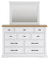 Ashbryn California King Panel Storage Bed, Dresser, Mirror, Chest and Nightstand