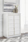 Chalanna Queen Upholstered Storage Bed, Dresser, Mirror, Chest and Nightstand