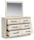 Lawroy Twin Panel Bed with Storage, Dresser and Mirror