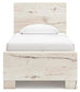 Lawroy Twin Panel Bed with Storage, Dresser and Mirror