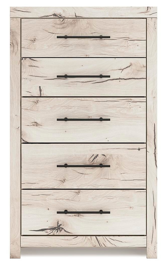 Lawroy King Panel Headboard, Dresser, Mirror, Chest and Nightstand
