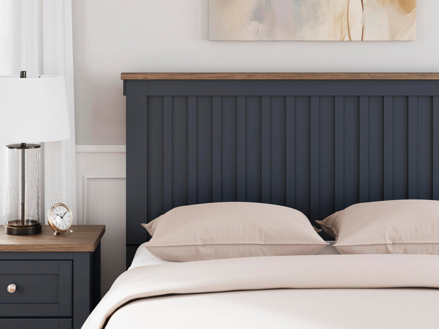 Landocken Queen Panel Bed, Dresser, Mirror, Chest and Nightstand
