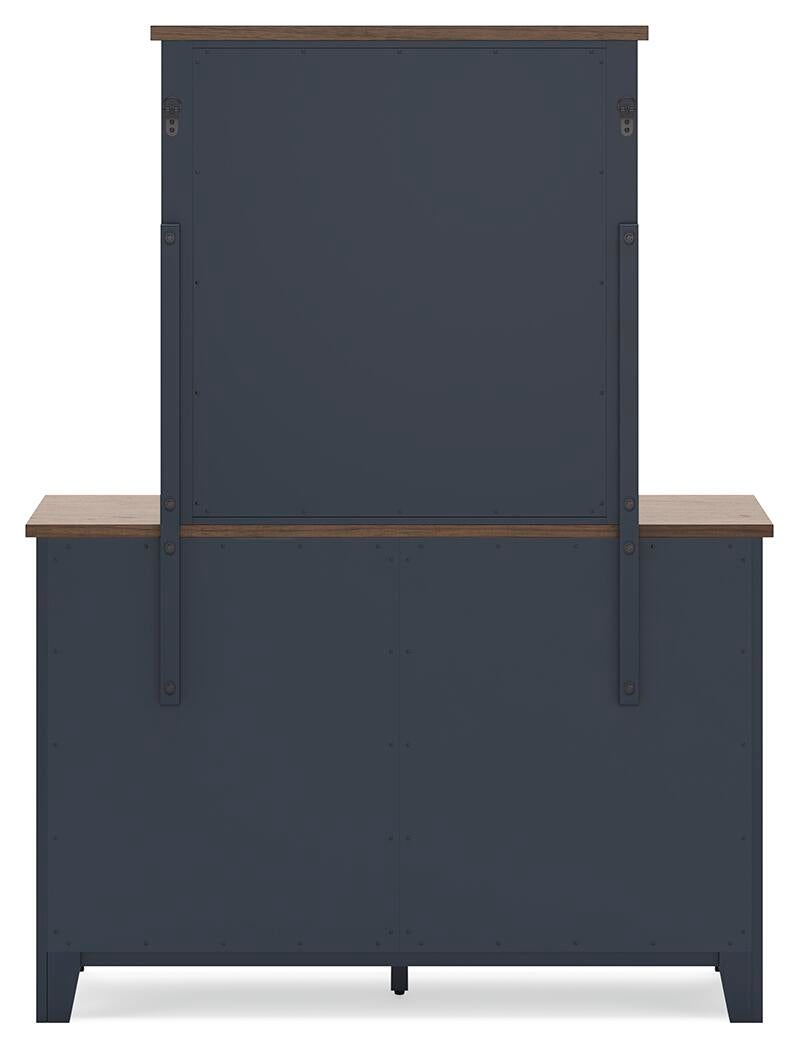 Landocken Twin Panel Bed, Dresser, Mirror and Nightstand