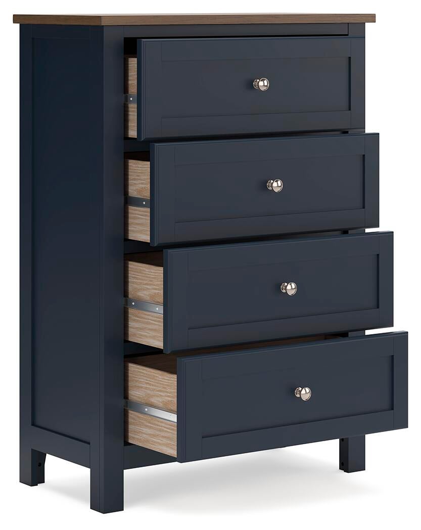 Landocken Full Panel Bed, Dresser, Mirror, Chest and Nightstand