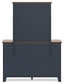 Landocken Twin Panel Bed, Dresser and Mirror