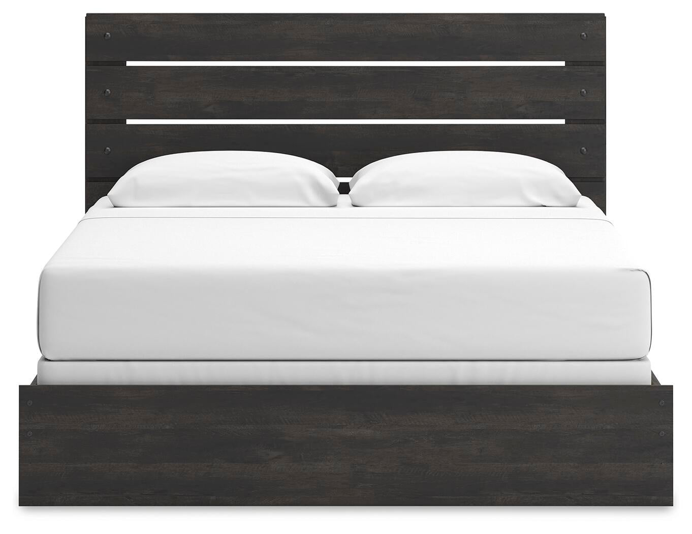 Hollivern King Panel Bed, Dresser and Mirror
