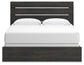 Hollivern King Panel Bed, Dresser and Mirror