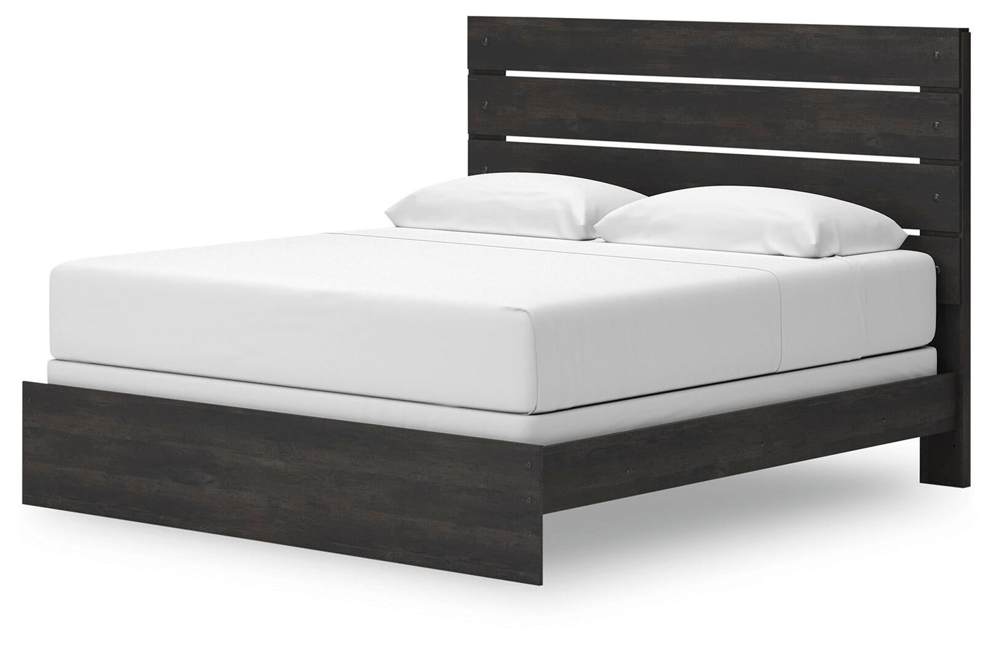 Hollivern King Panel Bed, Dresser, Mirror, Chest and Nightstand