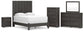 Fraluna Queen Panel Bed, Dresser, Mirror, Chest and Nightstand