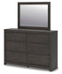 Fraluna Queen Panel Bed, Dresser, Mirror, Chest and Nightstand