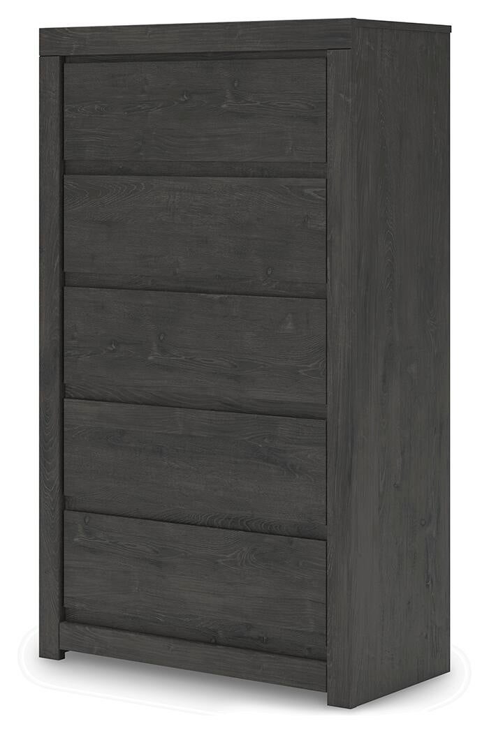 Fraluna Queen Panel Bed, Dresser, Mirror, Chest and Nightstand