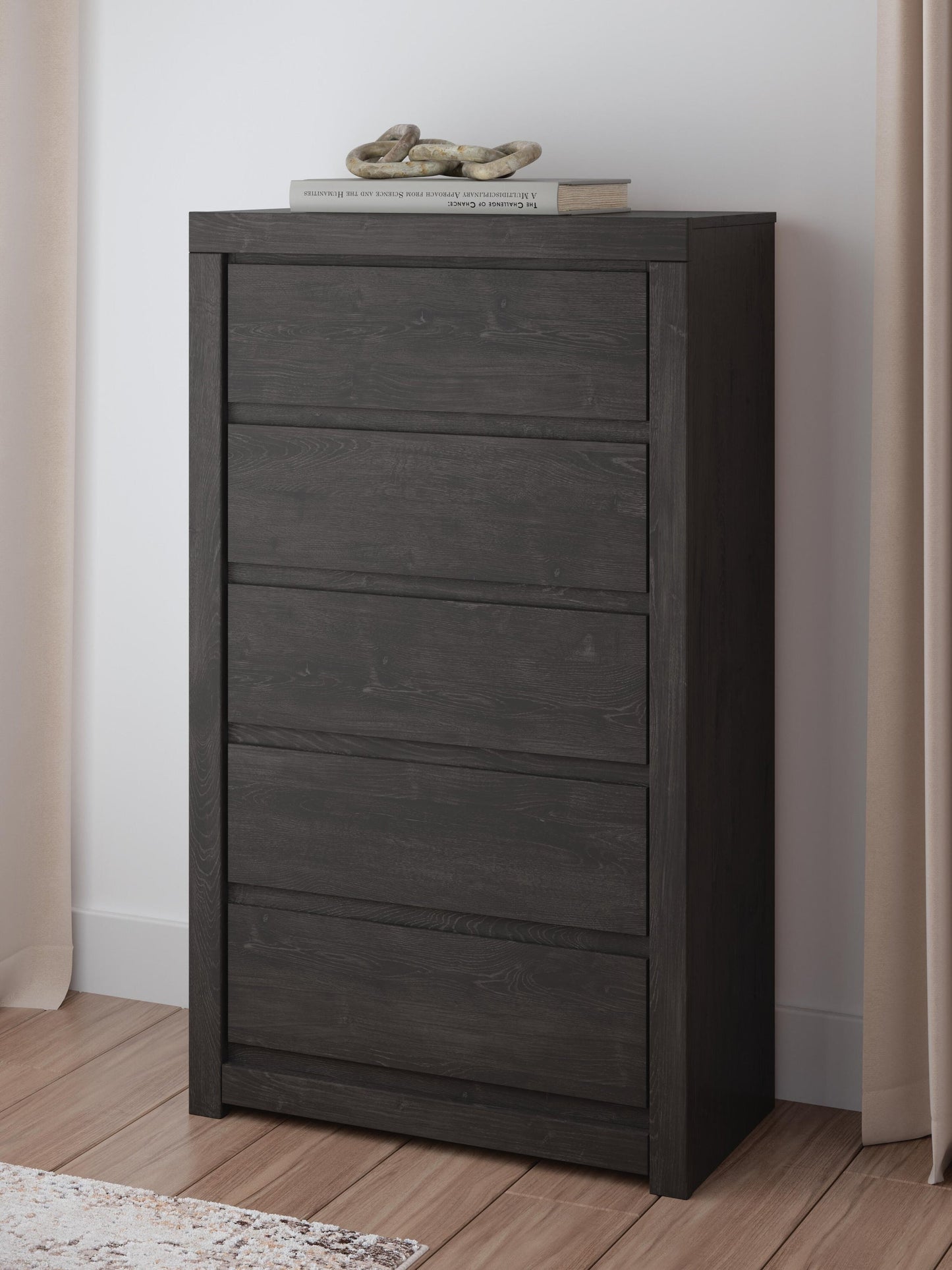 Fraluna Queen Panel Bed, Dresser, Mirror, Chest and Nightstand