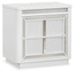 Chalanna California King Upholstered Storage Bed, Dresser, Mirror and Nightstand