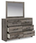 Graystorm Twin Panel Storage Bed, Dresser, Mirror and Nightstand