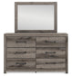 Graystorm Twin Panel Storage Bed, Dresser, Mirror and Nightstand