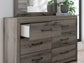 Graystorm Twin Panel Storage Bed, Dresser, Mirror and Nightstand