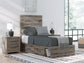 Graystorm Twin Panel Storage Bed, Dresser, Mirror and Nightstand