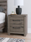Graystorm Twin Panel Storage Bed, Dresser, Mirror and Nightstand