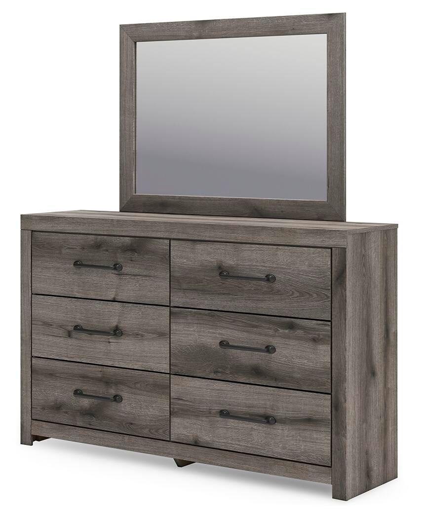 Graystorm Full Panel Bed, Dresser, Mirror, Chest and Nightstand