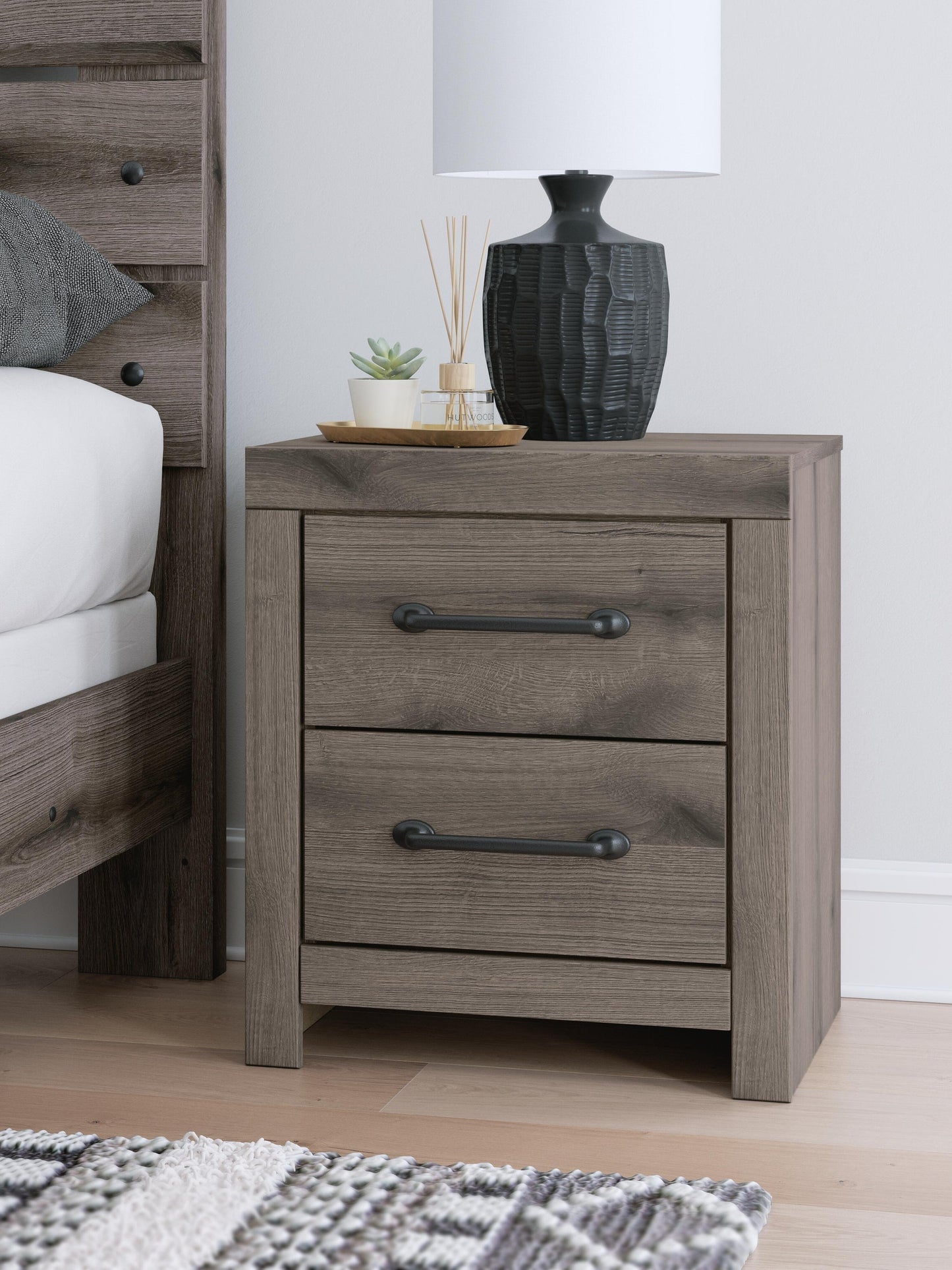 Graystorm Full Panel Bed, Dresser, Mirror, Chest and Nightstand