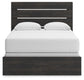 Hollivern Queen Panel Bed, Dresser and Mirror