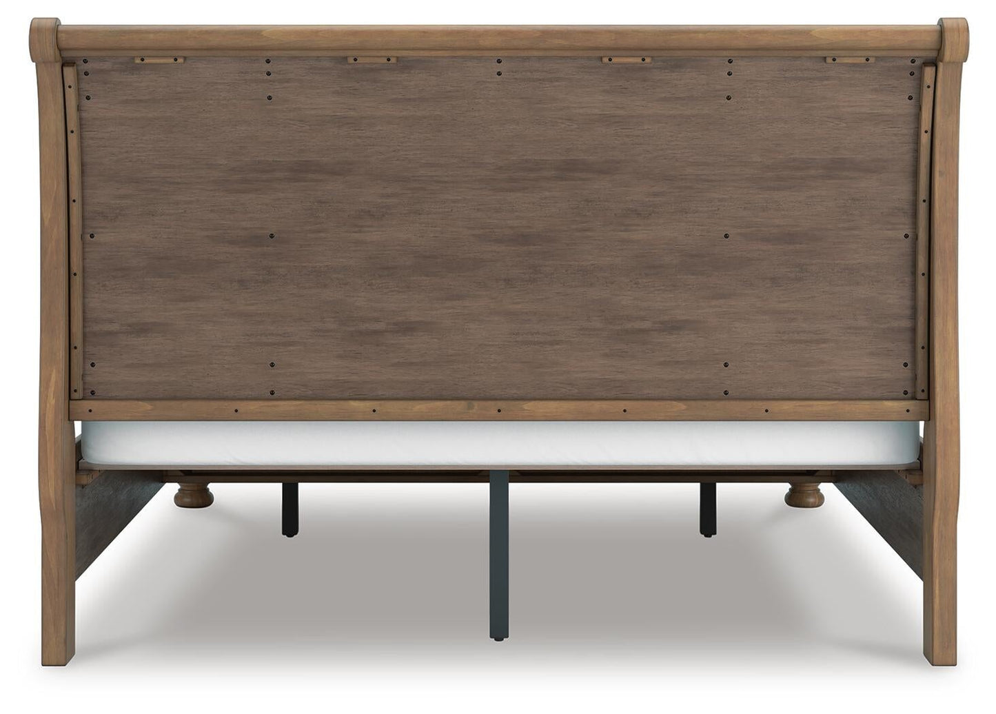 Feddinger King Storage Sleigh Bed with Mirrored Dresser