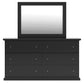 Maribel Twin Panel Bed, Dresser, Mirror and Nightstand