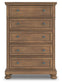 Feddinger King Panel Bed with Mirrored Dresser, Chest and Nightstand