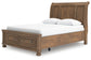 Feddinger Queen Storage Sleigh Bed with Mirrored Dresser