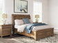 Feddinger Queen Storage Sleigh Bed with Mirrored Dresser
