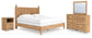 Aleaport King Panel Bed with Mirrored Dresser and Nightstand