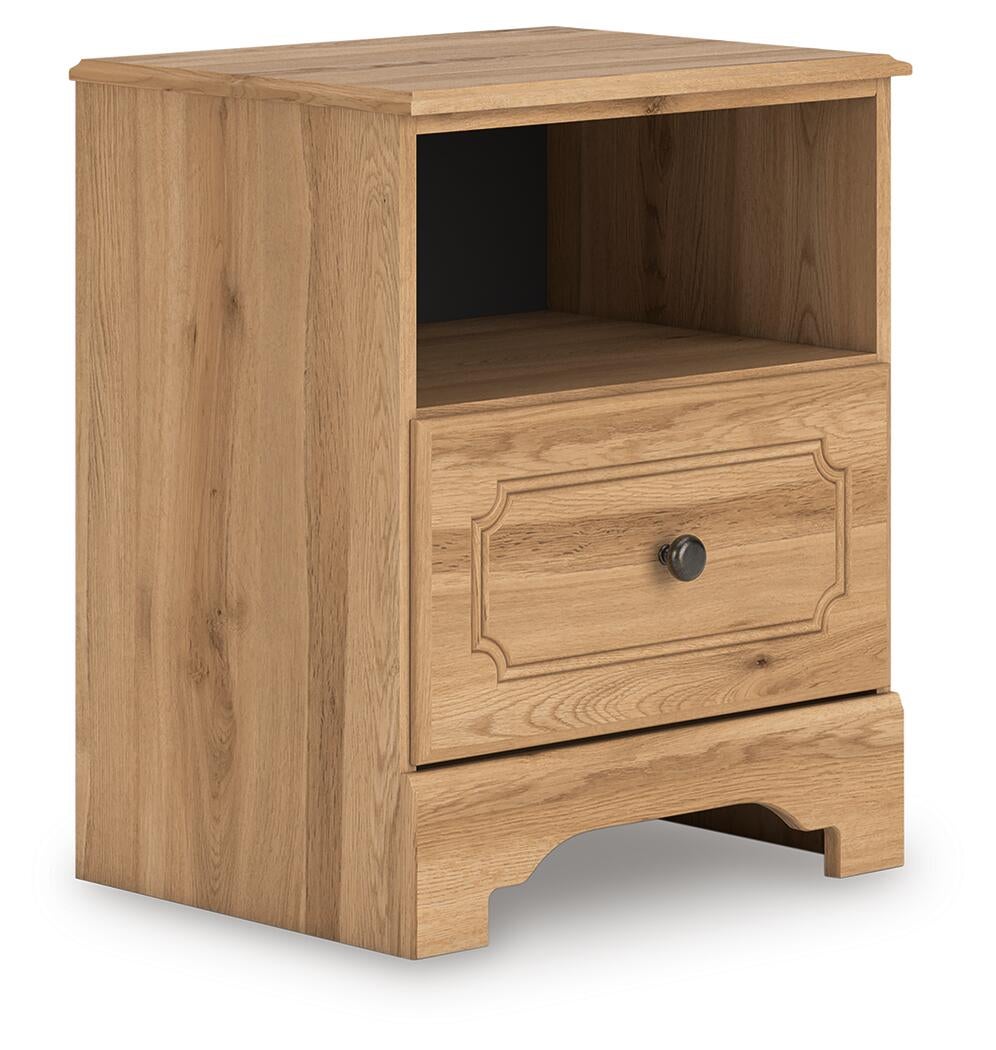 Aleaport Twin Panel Bed with Mirrored Dresser and Nightstand