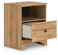 Aleaport Twin Panel Bed with Mirrored Dresser and Nightstand