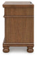 Rowlenstown California King Poster Bed with Mirrored Dresser and Nightstand