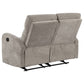 Hamilton 3-piece Chenille Manual Reclining Sofa Set Sand