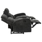 Hamilton Chenille Upholstered Manual Reclining Sofa Charcoal Grey