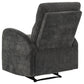 Hamilton Chenille Upholstered Manual Glider Recliner Charcoal Grey