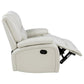 Camila Upholstered Motion Reclining Loveseat White