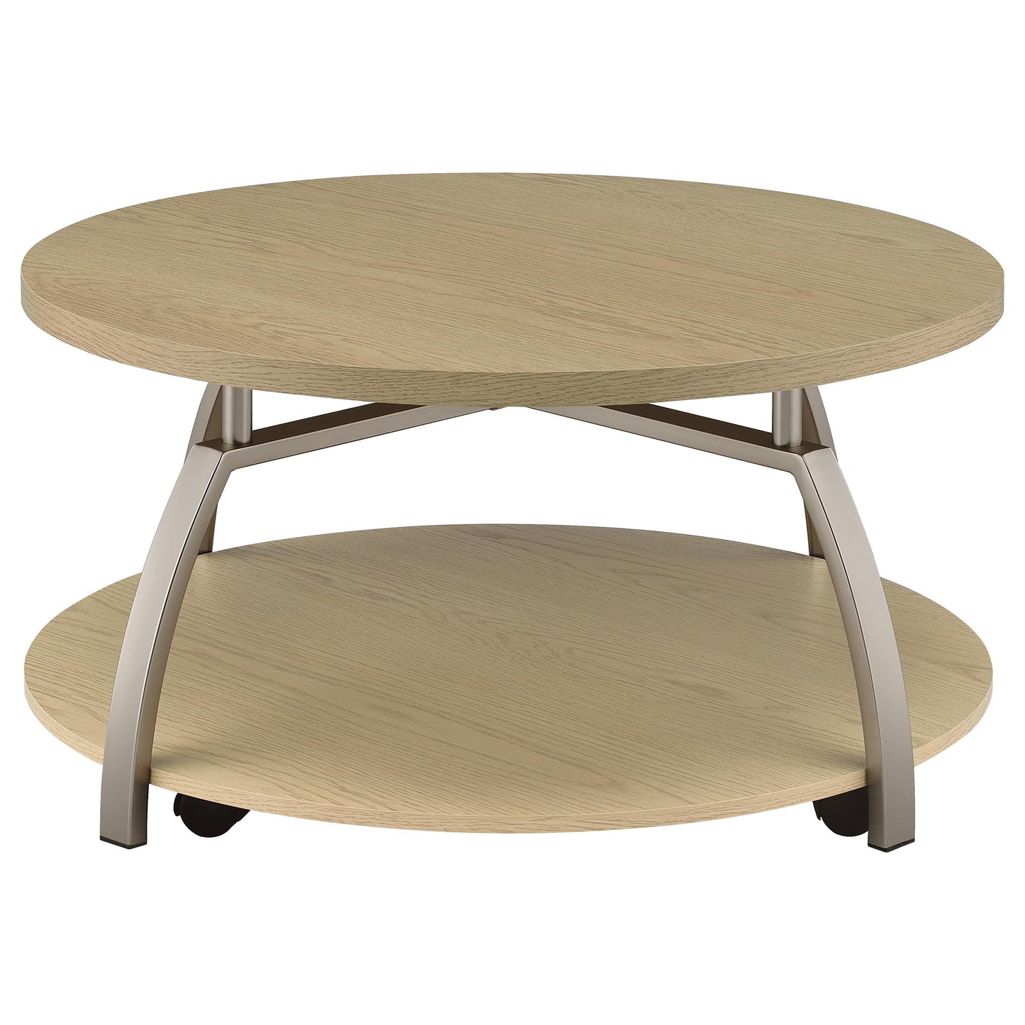 Dacre 3-piece Round Coffee and End Table Set Greige