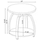 Dacre 3-piece Round Coffee and End Table Set Greige