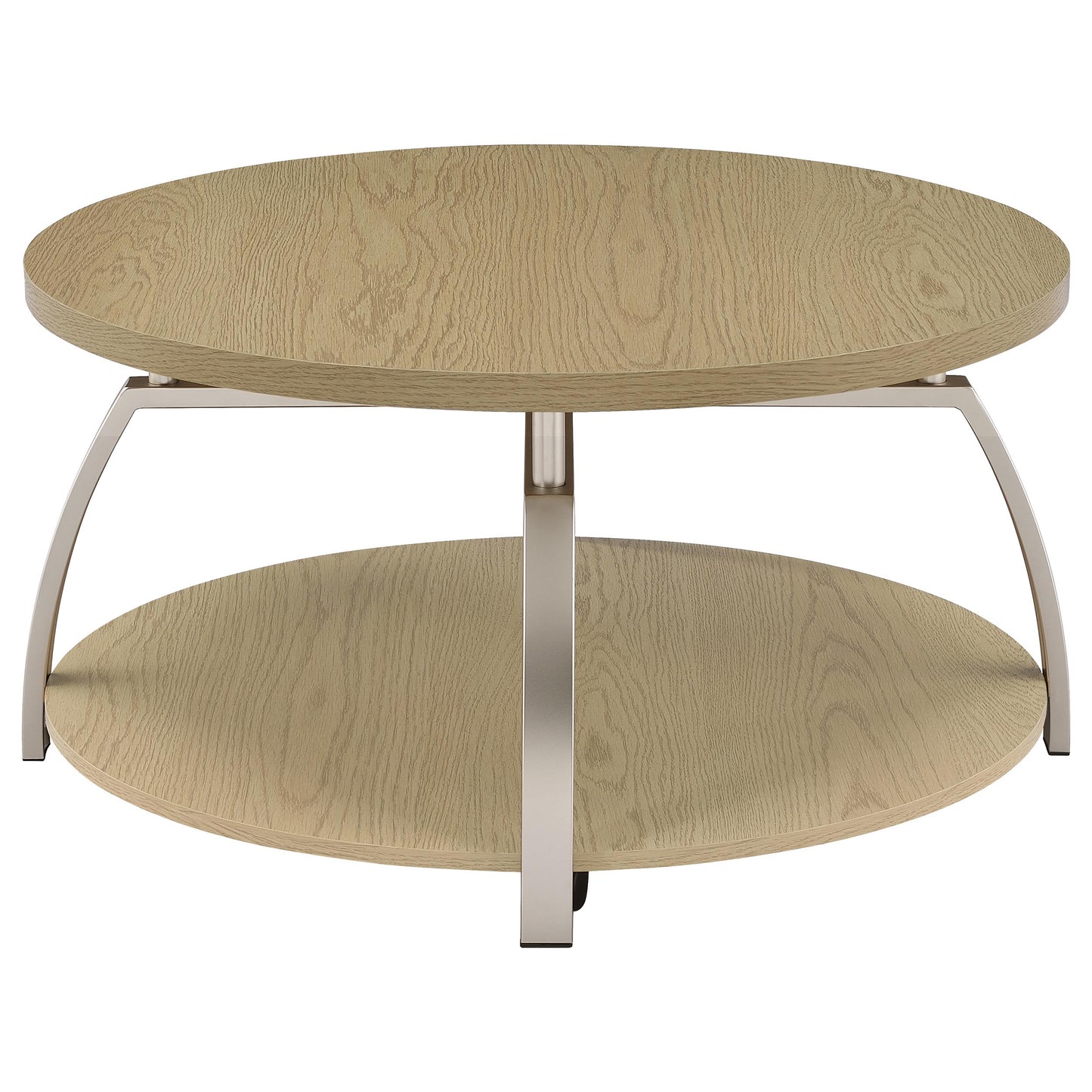 Dacre 3-piece Round Coffee and End Table Set Greige